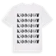 White t-shirt med Kammahav ordlek t-shirt