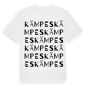 Kämpes ordlek t-shirt – ekologisk bomull t-shirt från Pinshirt