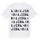 Kanaljen ordlek t-shirt