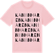 Pink Cotton t-shirt med Kaninharen ordlek t-shirt