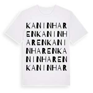 Kaninharen ordlek t-shirt – ekologisk bomull t-shirt från Pinshirt