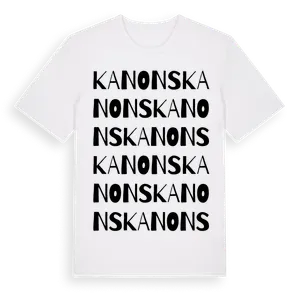 Kanons ordlek t-shirt – ekologisk bomull t-shirt från Pinshirt