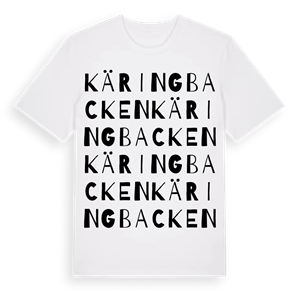 Käringbacken ordlek t-shirt – ekologisk bomull t-shirt från Pinshirt