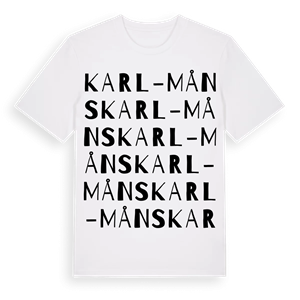 Karl-Måns ordlek t-shirt – ekologisk bomull t-shirt från Pinshirt