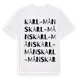 White t-shirt med Karl-Måns ordlek t-shirt