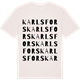 Vintage White t-shirt med Karlsfors ordlek t-shirt