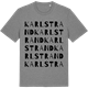 Mid Heather Gray t-shirt med Karlstrand ordlek t-shirt