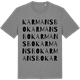 Mid Heather Gray t-shirt med Karmansbo ordlek t-shirt