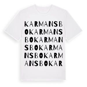Karmansbo ordlek t-shirt – ekologisk bomull t-shirt från Pinshirt