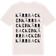 Vintage White t-shirt med Kärrbacken ordlek t-shirt