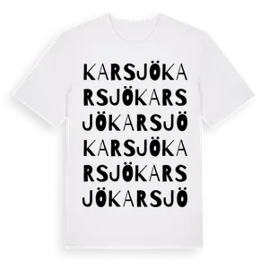 Karsjö ordlek t-shirt – ekologisk bomull t-shirt från Pinshirt