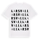 White t-shirt med Karsvall ordlek t-shirt