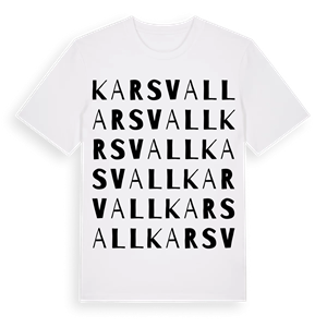 Karsvall ordlek t-shirt – ekologisk bomull t-shirt från Pinshirt