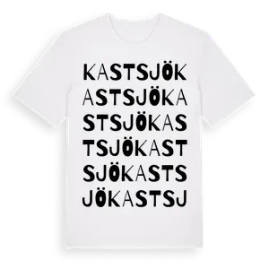 Kastsjö ordlek t-shirt – ekologisk bomull t-shirt från Pinshirt