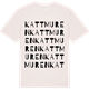 Vintage White t-shirt med Kattmuren ordlek t-shirt