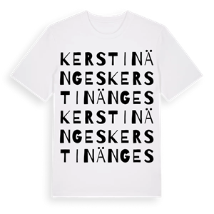 Kerstinänges ordlek t-shirt – ekologisk bomull t-shirt från Pinshirt