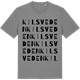 Mid Heather Gray t-shirt med Kilsveden ordlek t-shirt