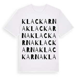 Klackarna ordlek t-shirt – ekologisk bomull t-shirt från Pinshirt