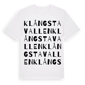 Klångstavallen ordlek t-shirt – ekologisk bomull t-shirt från Pinshirt