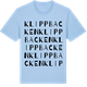 Blue Soul t-shirt med Klippbacken ordlek t-shirt