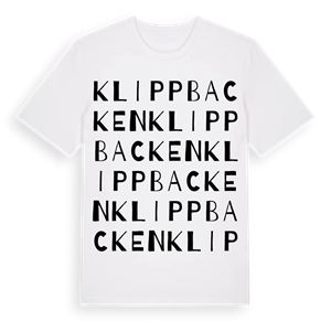 Klippbacken ordlek t-shirt – ekologisk bomull t-shirt från Pinshirt