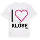 Jag älskar Klöse t-shirt stort tryck