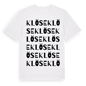 Klöse ordlek t-shirt – ekologisk bomull t-shirt från Pinshirt