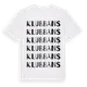 White t-shirt med Klubbans ordlek t-shirt