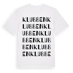Klubben ordlek t-shirt – ekologisk bomull t-shirt från Pinshirt