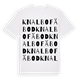 White t-shirt med Knalbo fäbod ordlek t-shirt
