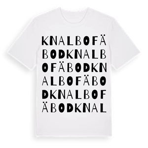 Knalbo fäbod ordlek t-shirt – ekologisk bomull t-shirt från Pinshirt