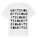 White t-shirt med Knåtebo ordlek t-shirt