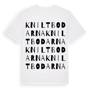 Kniltbodarna ordlek t-shirt – ekologisk bomull t-shirt från Pinshirt