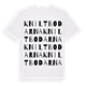 Kniltbodarna ordlek t-shirt