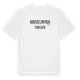 White t-shirt med Knivelmyra i Sverige t-shirt