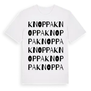 Knoppa ordlek t-shirt – ekologisk bomull t-shirt från Pinshirt