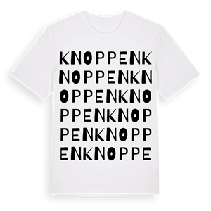 Knoppen ordlek t-shirt – ekologisk bomull t-shirt från Pinshirt