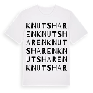 Knutsharen ordlek t-shirt – ekologisk bomull t-shirt från Pinshirt
