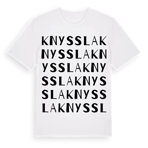 Knyssla ordlek t-shirt – ekologisk bomull t-shirt från Pinshirt