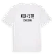 White t-shirt med Koffsta i Sverige t-shirt