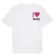 White t-shirt med Jag älskar Kojes t-shirt litet tryck