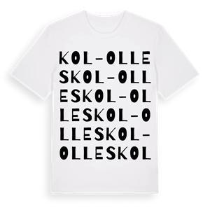 Kol-Olles ordlek t-shirt – ekologisk bomull t-shirt från Pinshirt