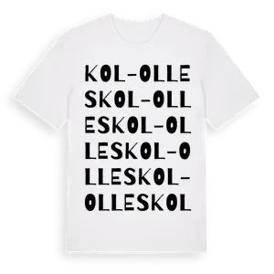 Kol-Olles ordlek t-shirt – ekologisk bomull t-shirt från Pinshirt