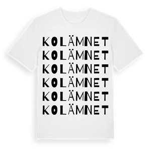 Kolämnet ordlek t-shirt – ekologisk bomull t-shirt från Pinshirt