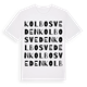 White t-shirt med Kolbosveden ordlek t-shirt