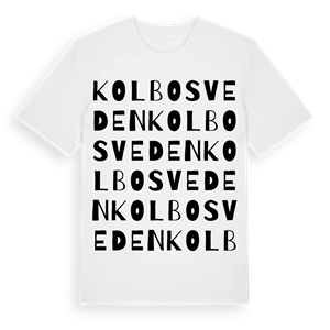 Kolbosveden ordlek t-shirt – ekologisk bomull t-shirt från Pinshirt