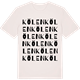 Vintage White t-shirt med Kölen ordlek t-shirt