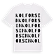 Kolforsen ordlek t-shirt