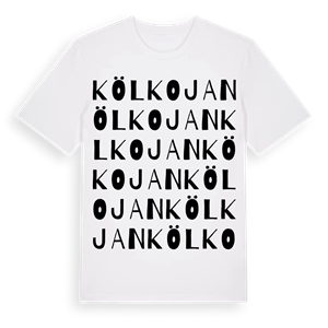 Kölkojan ordlek t-shirt – ekologisk bomull t-shirt från Pinshirt