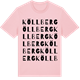 Pink Cotton t-shirt med Köllberg ordlek t-shirt